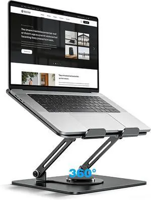 360° Rotating Laptop Stand for Desk,Adjustable Notebook Riser | Ergonomic, Height Adjustable,Hollow out Heat Dissipation Stable Structure for 10-16 Inch Laptop Macbook Notebook 360° Rotating Laptop Stand for Desk,Adjustable Notebook Riser | Ergonomic, Height Adjustable,Hollow out Heat Dissipation Stable Structure for 10-16 Inch Laptop Macbook Notebook