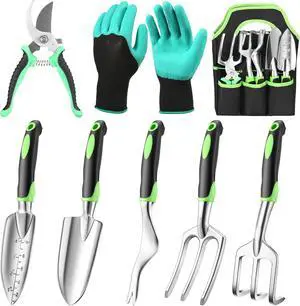 JMOO Garden Tools, 8-Piece Garden Tool Set with Non-Slip Ergonomic HandlesIdeal for All Ages, This is the for Dad and Mom, and Gardening Enthusiasts. JMOO Garden Tools, 8-Piece Garden Tool Set with Non-Slip Ergonomic HandlesIdeal for All Ages, This is the for Dad and Mom, and Gardening Enthusiasts.