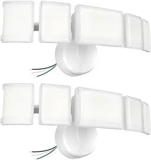 Olafus 130W Flood Light Outdoor 2 Pack, Switch Controlled 13000LM, 6500K LED Security Floodlight with 5 Adjustable Head, IP65 Waterproof Wired for House Yard White Olafus 130W Flood Light Outdoor 2 Pack, Switch Controlled 13000LM, 6500K LED Security Floodlight with 5 Adjustable Head, IP65 Waterproof Wired for House Yard White