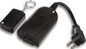 Southwire Woods Weatherproof Outdoor Electrical Outlet Switch - Wireless Remote Controller - Water-Resistant Power Outlet Converter - Long-Range Convenient Remote Switch - Black Southwire Woods Weatherproof Outdoor Electrical Outlet Switch - Wireless Remote Controller - Water-Resistant Power Outlet Converter - Long-Range Convenient Remote Switch - Black