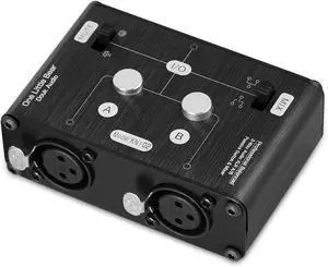 Douk Audio 2 Way XLR Balanced Stereo Audio Switcher Passive A/B Mini Switch Box Mixer Sound Splitter (KN102, 2-IN-1-OUT) Douk Audio 2 Way XLR Balanced Stereo Audio Switcher Passive A/B Mini Switch Box Mixer Sound Splitter (KN102, 2-IN-1-OUT)