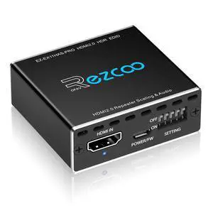 HDMI Splitter 1x1 Audio Extractor 4K 60Hz Atmos CEC EDID/Down-Scale/HDCP Switch Fit Various Video- SPDIF 5.1CH Optical Toslink,Stereo Audio Breakout, HDMI Repeater Digital De-embedder Decoder EX11PRO HDMI Splitter 1x1 Audio Extractor 4K 60Hz Atmos CEC EDID/Down-Scale/HDCP Switch Fit Various Video- SPDIF 5.1CH Optical Toslink,Stereo Audio Breakout, HDMI Repeater Digital De-embedder Decoder EX11PRO