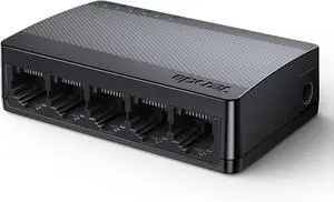 Tenda 5 Port Gigabit Ethernet Switch, Desktop Ethernet Splitter, Unmanaged Network Switch Hub for Office/Home, Plug & Play, Wall-Mount, Fanless Quiet, Plastic Case, SG105 Tenda 5 Port Gigabit Ethernet Switch, Desktop Ethernet Splitter, Unmanaged Network Switch Hub for Office/Home, Plug & Play, Wall-Mount, Fanless Quiet, Plastic Case, SG105