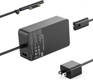 65W Surface Pro Laptop Charger Compatible with Microsoft Surface Pro 11 10 9 8 7 6 5 4 3 X Power Adapter,Surface Laptop 1 2 3,Compatible for Both Microsoft Surface Book Laptop,Works with 65W&44W&36W 65W Surface Pro Laptop Charger Compatible with Microsoft Surface Pro 11 10 9 8 7 6 5 4 3 X Power Adapter,Surface Laptop 1 2 3,Compatible for Both Microsoft Surface Book Laptop,Works with 65W&44W&36W