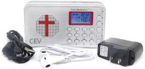 CEV Dramatized Audio Bible Player | Contemporary English Version, Electronic Talking Bible, Includes Charger and Earphone, Portable. Listen Anywhere Anytime CEV Dramatized Audio Bible Player | Contemporary English Version, Electronic Talking Bible, Includes Charger and Earphone, Portable. Listen Anywhere Anytime