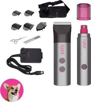 FLOOF Hair Trimmer Grooming Kit, Low Noise Dog Clippers & Nail Grinder, 20V Powershare Freedom, Portable Pet System (Battery & Charger Included) FLOOF Hair Trimmer Grooming Kit, Low Noise Dog Clippers & Nail Grinder, 20V Powershare Freedom, Portable Pet System (Battery & Charger Included)