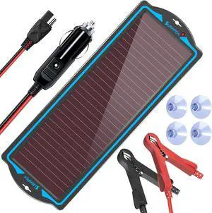 12V Solar Battery Charger Trickle Maintainer Kit for Car | Prevents Overcharging with Smart Controller | Waterproof Portable Solar Panel Kit | Fits 12V Batteries for Boats, RVs & More 12V Solar Battery Charger Trickle Maintainer Kit for Car | Prevents Overcharging with Smart Controller | Waterproof Portable Solar Panel Kit | Fits 12V Batteries for Boats, RVs & More