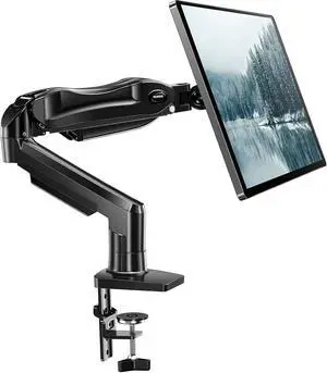 HUANUO FlowLift Single Monitor Mount, 13 to 32 Inch Monitor Arm, Adjustable Monitor Stand, Vesa Mount with Clamp and Grommet Base - Fits 4.4 to 19.8lbs LCD Computer Monitors HUANUO FlowLift Single Monitor Mount, 13 to 32 Inch Monitor Arm, Adjustable Monitor Stand, Vesa Mount with Clamp and Grommet Base - Fits 4.4 to 19.8lbs LCD Computer Monitors