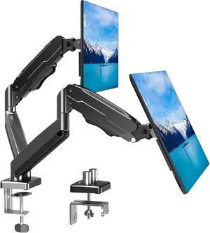 MOUNT PRO Dual Monitor Mount Fits 13 to 32 Inch Screen, Height Adjustable Monitor Stand for 2 Monitors, Full Motion Display Arm Holds up to 19.8lbs Each, Computer Desk VESA Mount, Black MOUNT PRO Dual Monitor Mount Fits 13 to 32 Inch Screen, Height Adjustable Monitor Stand for 2 Monitors, Full Motion Display Arm Holds up to 19.8lbs Each, Computer Desk VESA Mount, Black