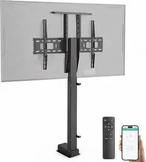 ynVISION.DESIGN Motorized TV Lift Mount for 37"-77" TV's | Vertical Lift Motor TV Stand with RF Remote and Smart Phone Control via WiFi ynVISION.DESIGN Motorized TV Lift Mount for 37"-77" TV's | Vertical Lift Motor TV Stand with RF Remote and Smart Phone Control via WiFi