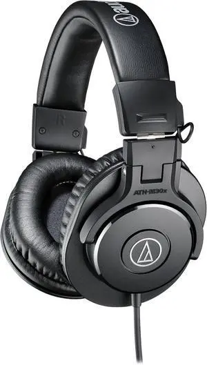Audio-Technica ATH-M30x Professional Studio Monitor Headphones, Black Audio-Technica ATH-M30x Professional Studio Monitor Headphones, Black