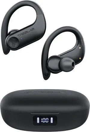 TREBLAB X3-Pro Earbuds Wireless Bluetooth, Earhook IPX5 12H Powerbank | Bluetooth Running Headphones, gaming mode 60ms, wireless charging case, secure earhook, ENC mics, BT 5.3, 9g ultra-light TREBLAB X3-Pro Earbuds Wireless Bluetooth, Earhook IPX5 12H Powerbank | Bluetooth Running Headphones, gaming mode 60ms, wireless charging case, secure earhook, ENC mics, BT 5.3, 9g ultra-light