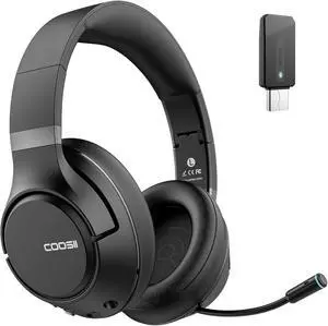 H300 Wireless Headphones with Microphone,Over Ear Bluetooth Headsets, Black | USB Dongle,One-Tap Mute, Environmental Noise Cancelling Retractable Mic for Work Office Call Center Laptop Computer H300 Wireless Headphones with Microphone,Over Ear Bluetooth Headsets, Black | USB Dongle,One-Tap Mute, Environmental Noise Cancelling Retractable Mic for Work Office Call Center Laptop Computer