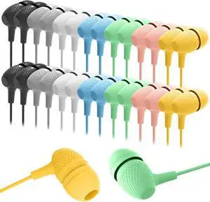 Kids Earbuds Bulk 200 Pack Macaron Colors Mixed, Durable Earphones in-Ear Headphones Perfect for Schools Classroom Students Teens Children Gift and Adult Kids Earbuds Bulk 200 Pack Macaron Colors Mixed, Durable Earphones in-Ear Headphones Perfect for Schools Classroom Students Teens Children Gift and Adult