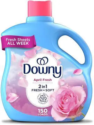 Downy Fabric Softener Liquid, April Fresh Scent, 111 fl oz, 150 Loads Downy Fabric Softener Liquid, April Fresh Scent, 111 fl oz, 150 Loads
