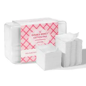 ICOTLE Square Cotton Pads 475 Pcs Makeup Remover Pads Cotton Squares for Face 75 Thick and 400 Ultra-Thin for Daily Skin Care, Pair with Makeup Remover ICOTLE Square Cotton Pads 475 Pcs Makeup Remover Pads Cotton Squares for Face 75 Thick and 400 Ultra-Thin for Daily Skin Care, Pair with Makeup Remover