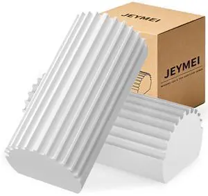 Jeymei 2-Pack Damp Clean Duster Sponge, Sponge Cleaning Brush, Duster for Cleaning Blinds, Glass, Baseboards, Vents, Railings, Mirrors, Window Track Grooves and Faucets Jeymei 2-Pack Damp Clean Duster Sponge, Sponge Cleaning Brush, Duster for Cleaning Blinds, Glass, Baseboards, Vents, Railings, Mirrors, Window Track Grooves and Faucets