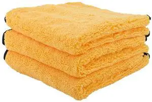Chemical Guys, Professional Microfiber Towels, 16 x 16 in, Gold, 3 Pack Chemical Guys, Professional Microfiber Towels, 16 x 16 in, Gold, 3 Pack