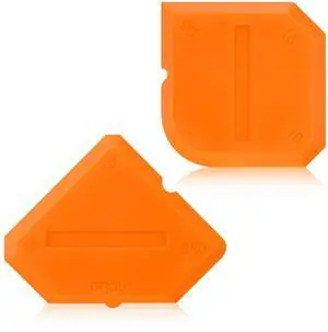 Outus 2 Pieces Caulking Tool Set Silicone Sealant Grout Tool for Kitchen Bathroom Floor Sealant Sealing(Orange) Outus 2 Pieces Caulking Tool Set Silicone Sealant Grout Tool for Kitchen Bathroom Floor Sealant Sealing(Orange)