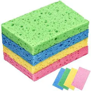 8 Pack Cellulose Sponges, Non-Scratch Sponges for Dishes, Scrub Kitchen Sponge for Cleaning, Colorful Compressed Sponge for Bathroom & Household, DIY Cut-Out Crafts 8 Pack Cellulose Sponges, Non-Scratch Sponges for Dishes, Scrub Kitchen Sponge for Cleaning, Colorful Compressed Sponge for Bathroom & Household, DIY Cut-Out Crafts