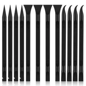 12 PCS Carbon Fiber Plastic Scrapers Tool, Non-Scratch Scraper Tool for Tight Spaces, Multi-Purpose Label Scraper Pen-Shaped, for Car Cleaning Supplies, Kitchen, Crevices, Stains (Black) 12 PCS Carbon Fiber Plastic Scrapers Tool, Non-Scratch Scraper Tool for Tight Spaces, Multi-Purpose Label Scraper Pen-Shaped, for Car Cleaning Supplies, Kitchen, Crevices, Stains (Black)