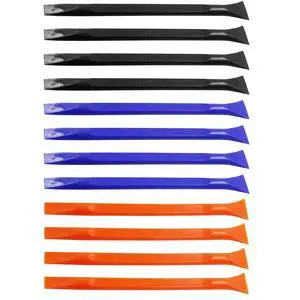 Moicstiy 12Pcs Carbon Fiber Scraper, Black, Blue, Orange Moicstiy 12Pcs Carbon Fiber Scraper, Black, Blue, Orange