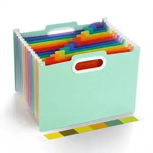 Comix Expanding File Folder, 13 Pockets Accordion File Organizer, Letter/A4 Size Document Organizer for Home Office School, Green Comix Expanding File Folder, 13 Pockets Accordion File Organizer, Letter/A4 Size Document Organizer for Home Office School, Green