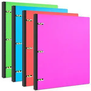 INFUN Telescoping 3 Ring Binder - 4PCS, Portable Plastic 3 Ring Binder with Telescoping Spine, Binders with Foldable Front Cover Holds 8.5"x11" Paper for School, Office, Homes INFUN Telescoping 3 Ring Binder - 4PCS, Portable Plastic 3 Ring Binder with Telescoping Spine, Binders with Foldable Front Cover Holds 8.5"x11" Paper for School, Office, Homes
