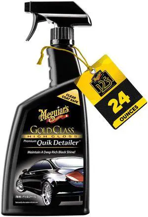 Meguiar's Gold Class High Gloss Premium Quik Detailer, High Lubricity Automotive Quick Detailer Spray that Preserves Wax and Leaves a Deep Dark Shine, 24 Oz Spray Bottle Meguiar's Gold Class High Gloss Premium Quik Detailer, High Lubricity Automotive Quick Detailer Spray that Preserves Wax and Leaves a Deep Dark Shine, 24 Oz Spray Bottle