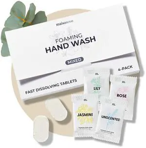 MaisoNovo 4 Pack Mix Scent Foaming Hand Soap Tablets MaisoNovo 4 Pack Mix Scent Foaming Hand Soap Tablets