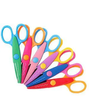 Mr. Pen- Craft Scissors Decorative Edge, 6 Pack, Bright Zig Zag Scissors Mr. Pen- Craft Scissors Decorative Edge, 6 Pack, Bright Zig Zag Scissors