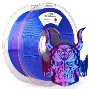 AMOLEN Silk PLA 3D Printer Filament, Shiny Dual Color PLA 1.75mm, Multicolor Change 3D Printing Filament for Most FDM 3D Printer, 1kg Spool(2.2lbs), Blue Fuchsia AMOLEN Silk PLA 3D Printer Filament, Shiny Dual Color PLA 1.75mm, Multicolor Change 3D Printing Filament for Most FDM 3D Printer, 1kg Spool(2.2lbs), Blue Fuchsia