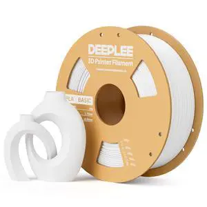 DEEPLEE PLA Basic 1.75mm 3D Printer Filament, 3D Printing Filament with Dimensional Accuracy +/- 0.02 mm, Neatly Wound, No Clogging, Best for Beginners, Fits for Most FDM 3D Printers 1KG White DEEPLEE PLA Basic 1.75mm 3D Printer Filament, 3D Printing Filament with Dimensional Accuracy +/- 0.02 mm, Neatly Wound, No Clogging, Best for Beginners, Fits for Most FDM 3D Printers 1KG White