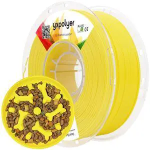 YXPOLYER PLA+ Filament Food Safe PLA Plus Food-Grade 1.75mm 3D Printing Filament 1kg 2.2lbs with PC Reusable Spool fit AMS System and Most FDM 3D Printers, Yellow YXPOLYER PLA+ Filament Food Safe PLA Plus Food-Grade 1.75mm 3D Printing Filament 1kg 2.2lbs with PC Reusable Spool fit AMS System and Most FDM 3D Printers, Yellow