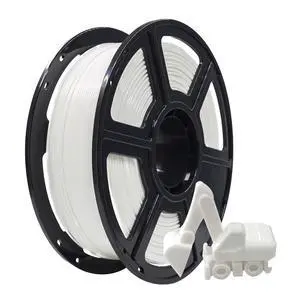 FLASHFORGE PLA Filament 1.75mm, 3D Printer Filament 1kg (2.2lbs) Spool, Dimensional Accuracy +/- 0.02mm, 3D Printing Filament Easy to Use and Fits for Most FDM 3D Printers (White) FLASHFORGE PLA Filament 1.75mm, 3D Printer Filament 1kg (2.2lbs) Spool, Dimensional Accuracy +/- 0.02mm, 3D Printing Filament Easy to Use and Fits for Most FDM 3D Printers (White)