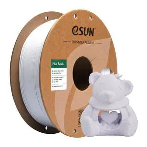 eSUN PLA Basic Filament 1.75mm, 1KG Spool (2.2 LBS),Cold White eSUN PLA Basic Filament 1.75mm, 1KG Spool (2.2 LBS),Cold White