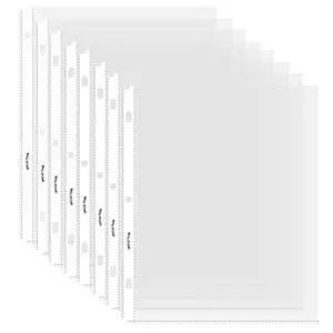 50 Sheets Sheet Protectors Top Load 8.5 x 11 Inch for 3 Ring Binder 50 Sheets Sheet Protectors Top Load 8.5 x 11 Inch for 3 Ring Binder