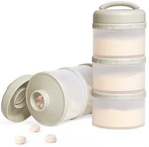 Termichy Stackable Formula Dispenser Portable: Milk Powder Container to go Termichy Stackable Formula Dispenser Portable: Milk Powder Container to go