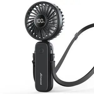 AMACOOL Handheld Fan Foldable, 5000mAh Rechargeable Hand Fans with Powerful Cooling, 4 Speeds, LED Display, Portable Fan for Travel,Concerts,Makeup,Lash,Outdoor Events,Gifts Women AMACOOL Handheld Fan Foldable, 5000mAh Rechargeable Hand Fans with Powerful Cooling, 4 Speeds, LED Display, Portable Fan for Travel,Concerts,Makeup,Lash,Outdoor Events,Gifts Women