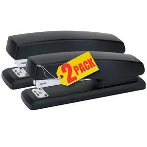 1InTheOffice Office Stapler for Desk, Heavy Duty Desk Stapler, Black, 20 Sheets Capacity,2 Pack 1InTheOffice Office Stapler for Desk, Heavy Duty Desk Stapler, Black, 20 Sheets Capacity,2 Pack