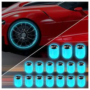 16PCS Fluorescent Tire Valve Stem Caps,Luminous Auto Wheel Air Valve Cap,Universal Decoration Accessories for Car/SUV/Bicycle/Trucks/Motorcycles,Cool Car Gifts (Car/Blue-16pcs) 16PCS Fluorescent Tire Valve Stem Caps,Luminous Auto Wheel Air Valve Cap,Universal Decoration Accessories for Car/SUV/Bicycle/Trucks/Motorcycles,Cool Car Gifts (Car/Blue-16pcs)
