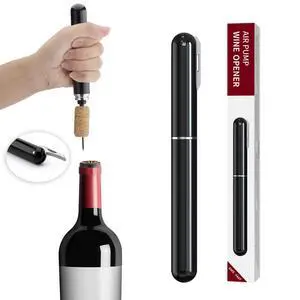 IPEROT Wine Bottle Opener, IPEROT Air Pressure Wine Corkscrew With Cutting Wine Bottle Foil Knife, Effortlessly Open Wine Bottles Without Damaging Corks, Easy-to-Use(Black) IPEROT Wine Bottle Opener, IPEROT Air Pressure Wine Corkscrew With Cutting Wine Bottle Foil Knife, Effortlessly Open Wine Bottles Without Damaging Corks, Easy-to-Use(Black)