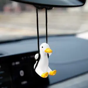 YGMONER Cute Swinging Duck Car Rear View Mirror Hanging Accessories Funny Car Interior Decor Gifts for Women Men (Duck) YGMONER Cute Swinging Duck Car Rear View Mirror Hanging Accessories Funny Car Interior Decor Gifts for Women Men (Duck)