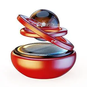 Kwaks Solar-Powered Rotating Car Aromatherapy Auto-Spinning Ornament with Refillable Scent Pad, Subtle Ocean Fragrance, Ideal Gift for Men Women Dad Husband for Dashboard (red) Kwaks Solar-Powered Rotating Car Aromatherapy Auto-Spinning Ornament with Refillable Scent Pad, Subtle Ocean Fragrance, Ideal Gift for Men Women Dad Husband for Dashboard (red)