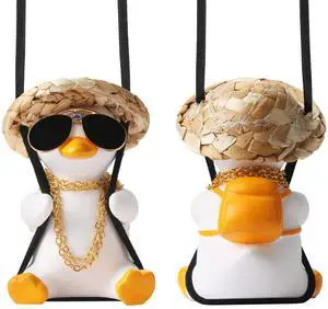 Cool Swinging Duck Car Hanging Ornament Cute Car Decor Rear View Mirror Accessories Interior for Women Men Teens Truck Rearview Christmas Tree Decorations Things Funny Fathers Gifts for Husband Dad Cool Swinging Duck Car Hanging Ornament Cute Car Decor Rear View Mirror Accessories Interior for Women Men Teens Truck Rearview Christmas Tree Decorations Things Funny Fathers Gifts for Husband Dad