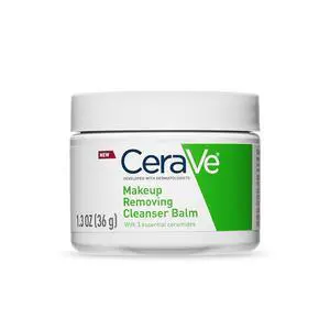 Cleansing Balm Makeup Remover, Waterproof Makeup Remover With Ceramides & Plant-Based Jojoba Oil To Nourish & Hydrate, Non-Comedogenic & Fragrance Free, 1.3 Oz Cleansing Balm Makeup Remover, Waterproof Makeup Remover With Ceramides & Plant-Based Jojoba Oil To Nourish & Hydrate, Non-Comedogenic & Fragrance Free, 1.3 Oz