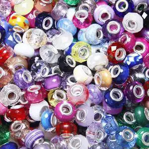 100 Pieces Large Hole Beads Spacer Bead Mixed Assorted European Craft Big Beads Large Hole Lampwork Murano Fairy Wand Garden Bead for DIY Pens Charms Bracelet Necklace Keychain Jewelry Making Supplies 100 Pieces Large Hole Beads Spacer Bead Mixed Assorted European Craft Big Beads Large Hole Lampwork Murano Fairy Wand Garden Bead for DIY Pens Charms Bracelet Necklace Keychain Jewelry Making Supplies