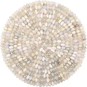 Large Hole Beads Spacer Beads White Assorted European Craft Big Beads Large Hole Lampwork Murano Bead Fairy Wand Garden Beads for DIY Charm Bracelet Necklace Earring Jewelry Making Decoration Supplies Large Hole Beads Spacer Beads White Assorted European Craft Big Beads Large Hole Lampwork Murano Bead Fairy Wand Garden Beads for DIY Charm Bracelet Necklace Earring Jewelry Making Decoration Supplies