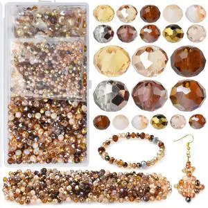 Faceted Rondelle Glass Beads for Jewelry Making AB Color 1000pcs Crystal Spacer Beads,Assorted Jewelry Beads for Bracelets Necklaces Accessories Faceted Rondelle Glass Beads for Jewelry Making AB Color 1000pcs Crystal Spacer Beads,Assorted Jewelry Beads for Bracelets Necklaces Accessories