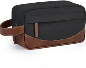 Travel Toiletry Bag for Men, Hanging Toiletry Organizer, Water Resistant Shaving Kit with Large Capacity for Travel Accessories (Black, Medium) Travel Toiletry Bag for Men, Hanging Toiletry Organizer, Water Resistant Shaving Kit with Large Capacity for Travel Accessories (Black, Medium)